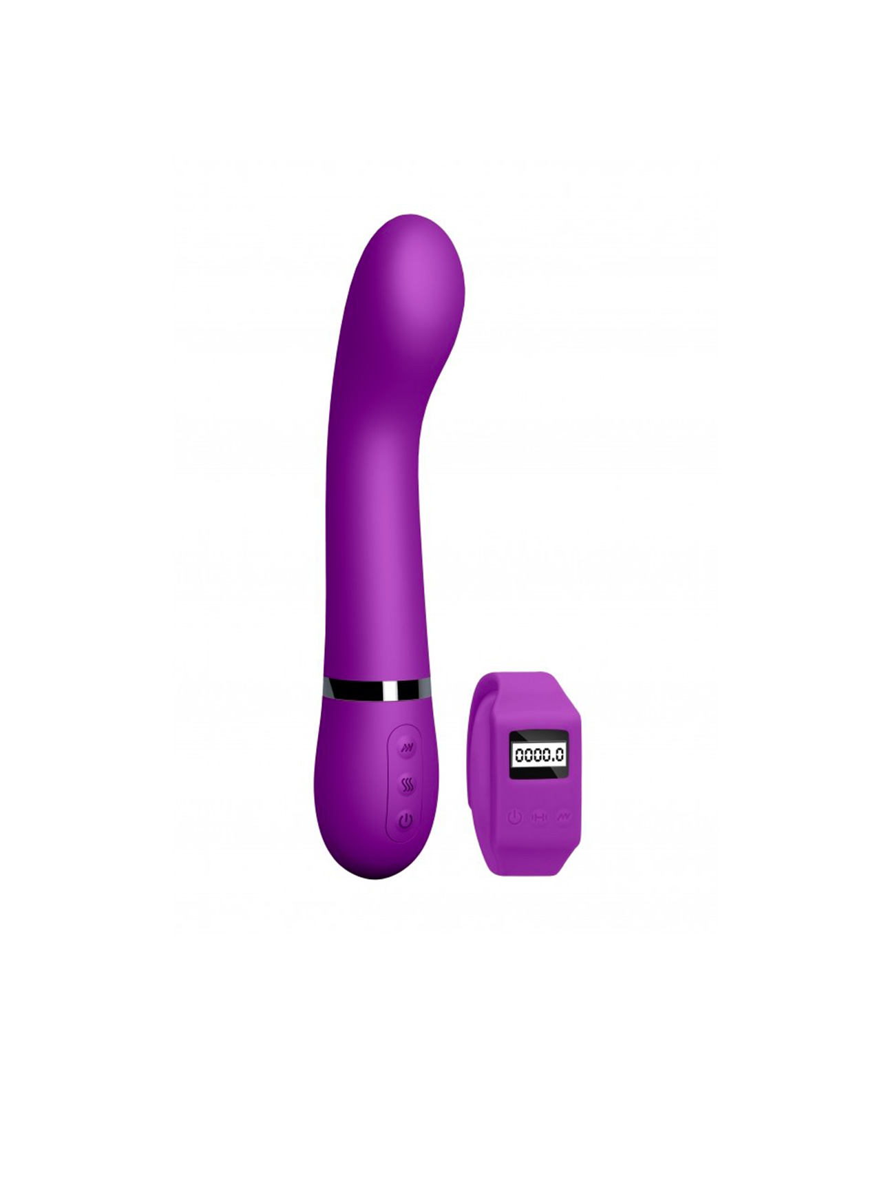 Purple sex toy with remote control