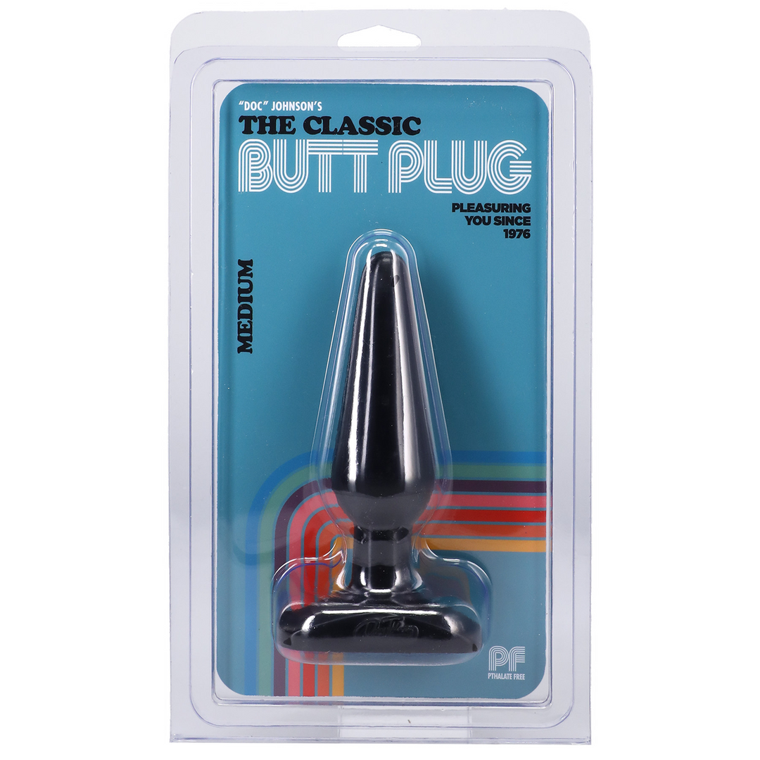 Classic Butt Plug – Medium – Zwart