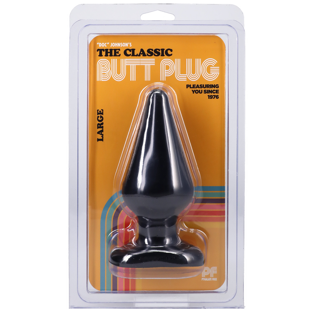 Klassieke Butt Plug – Groot – Zwart