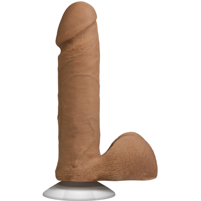 Realistische Cock met Ballen – Verwijderbare Vac-U-Lock Zuignap – ULTRASKYN – 6 / 16 cm – Karamel