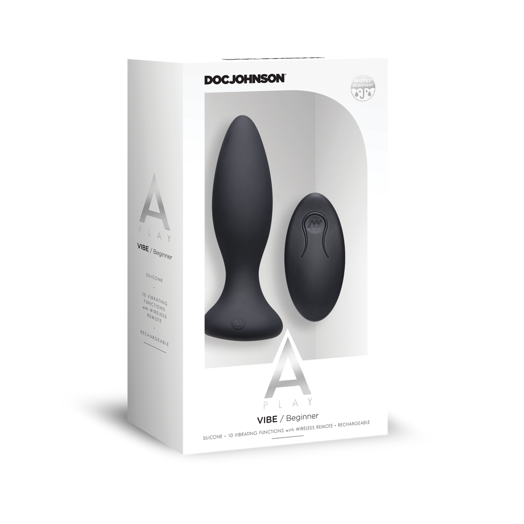 Vibe – Beginners Silicone Anale Plug met Afstandsbediening