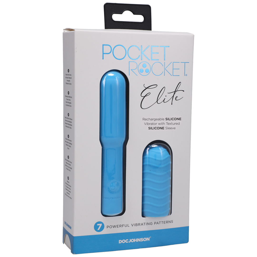 Elite – Mini Vibrator met verwisselbare opzetstuk – 4 / 10 cm