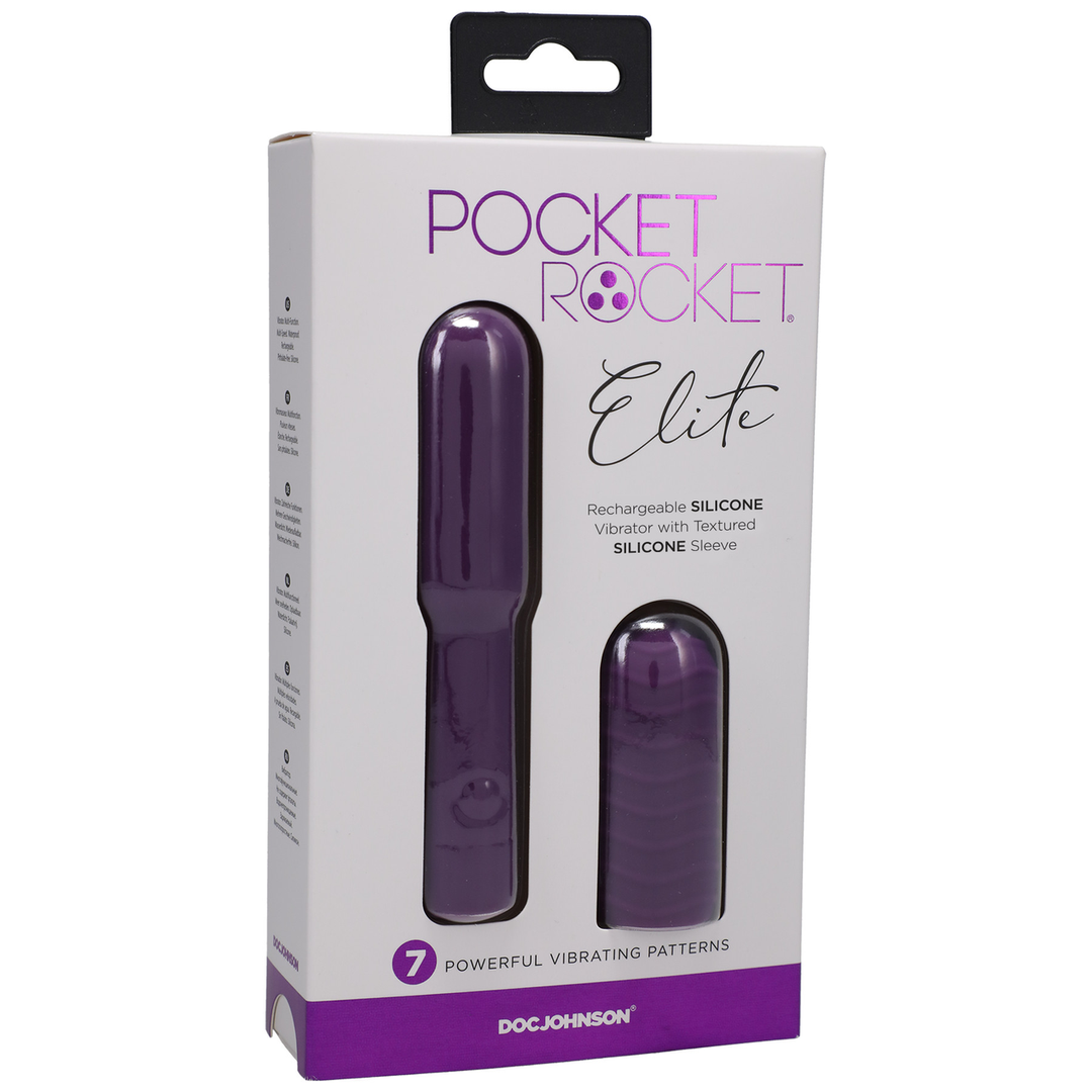 Elite – Mini Vibrator met verwisselbare opzetstuk – 4 / 10 cm