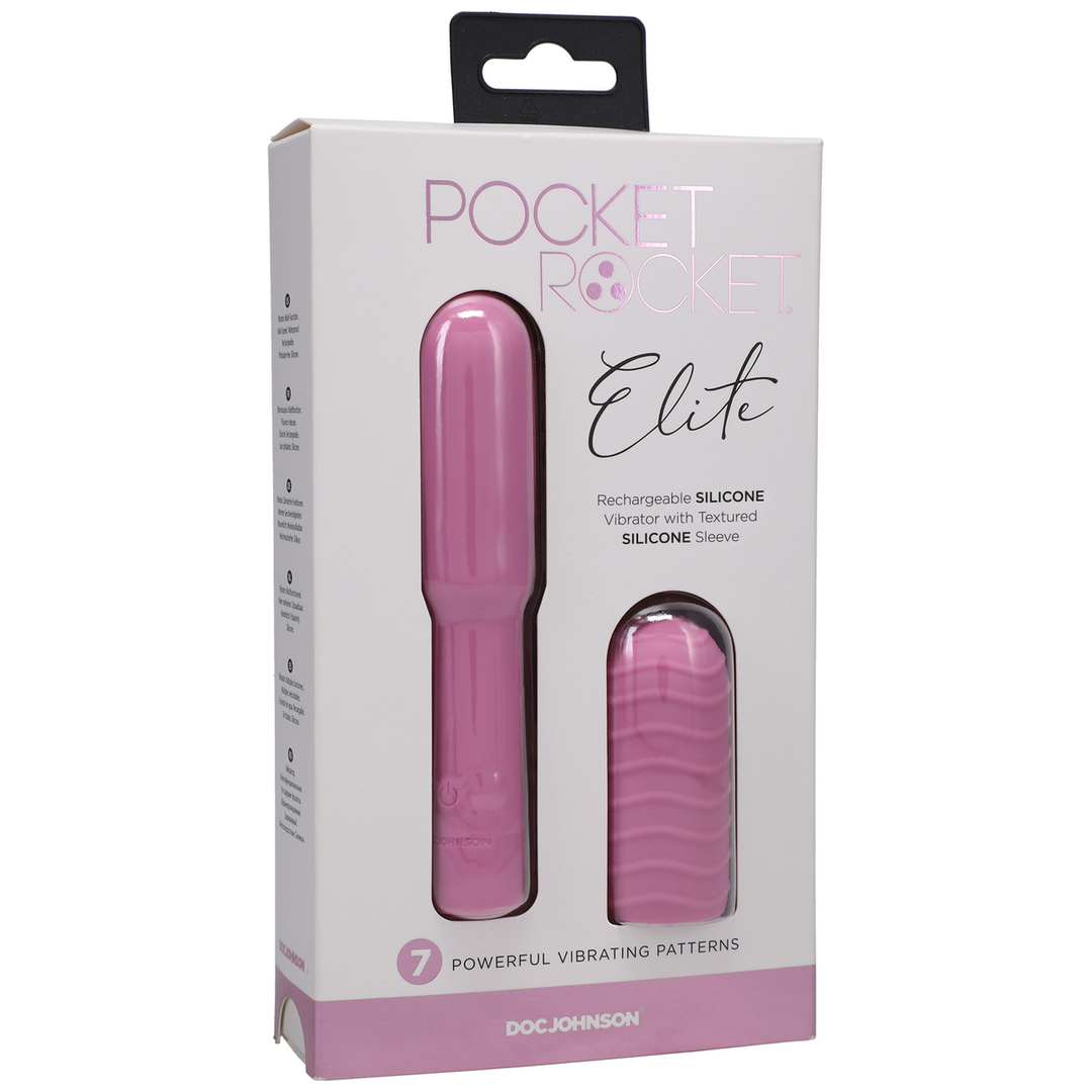 Elite – Mini Vibrator met Verwisselbare Bevestiging – 4 / 10 cm