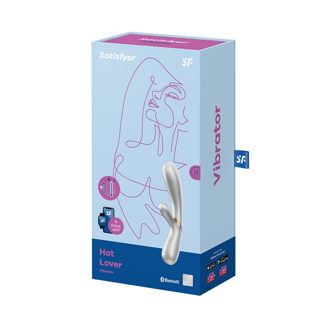 Hot Lover – Verwarmde Konijnen Vibrator – Champagne