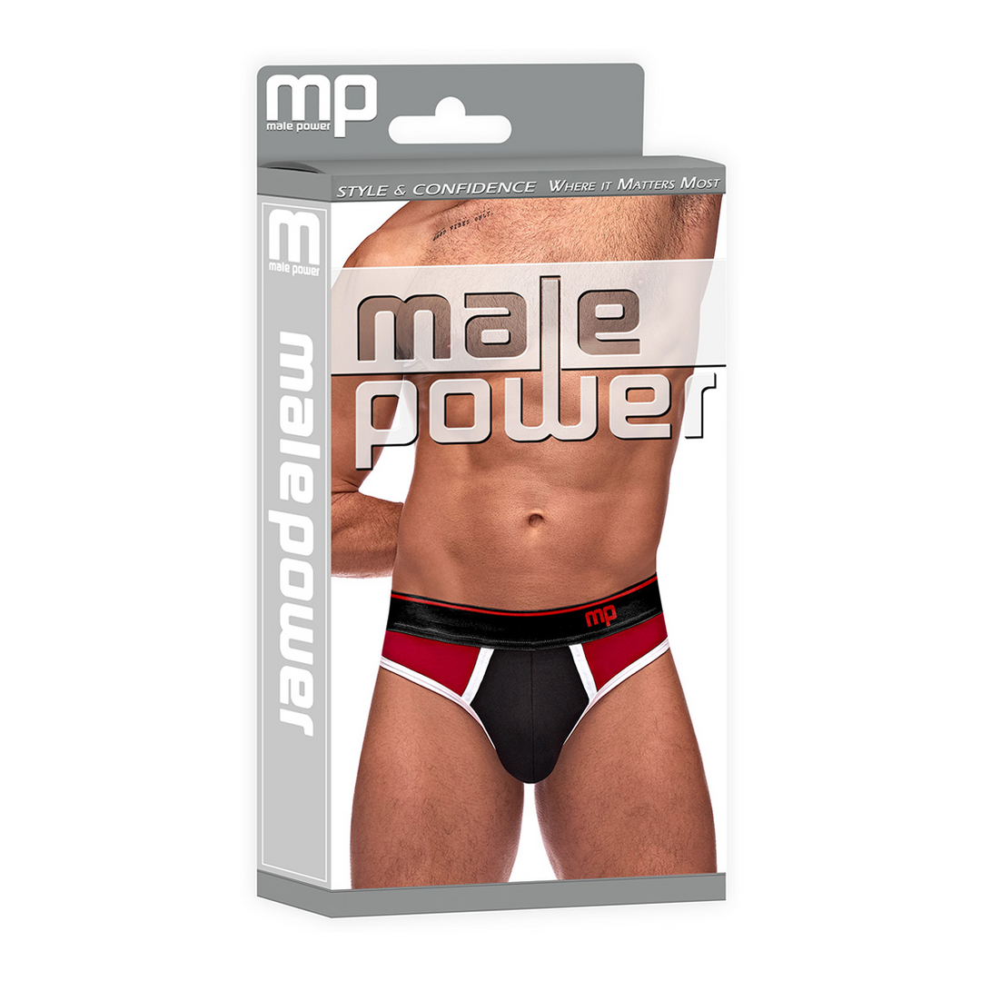 Panel Thong – L/XL – Zwart/Rood