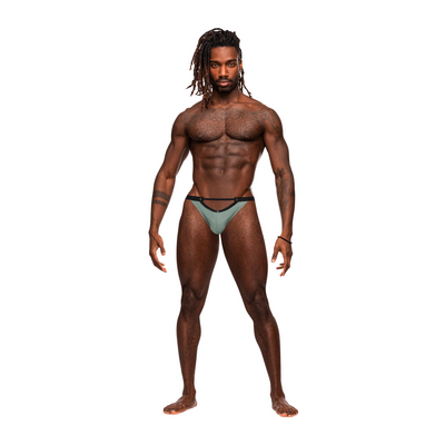 Micro V Thong – L/XL – Jade