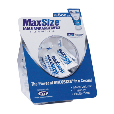 MAX Size – Enhancement Creme voor Mannen – 0,3 fl oz / 10ml – Fishbowl – 50 Stuks