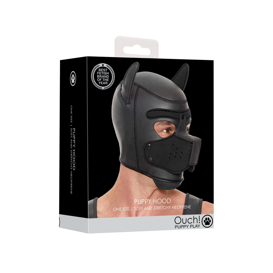 Neopreen Puppy Mask – Zwart