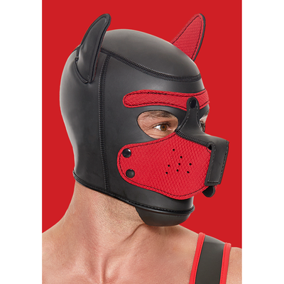 Neopreen Puppy Mask – Rood