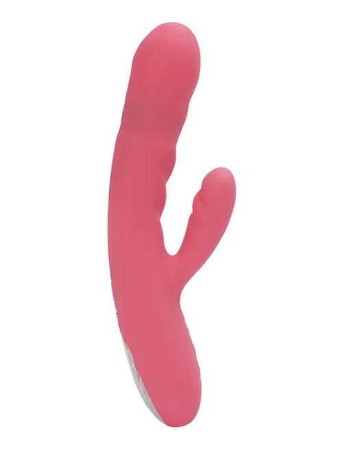 SVAKOM – Avery – Thrusting Rabbit Vibrator – Strawberry Pink