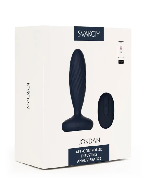 SVAKOM – Jordan – Anaal Vibrator App Controlled – Marine Blauw