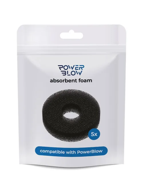 KIIROO – Powerblow Absorbent Foam 5 Pack – Zwart