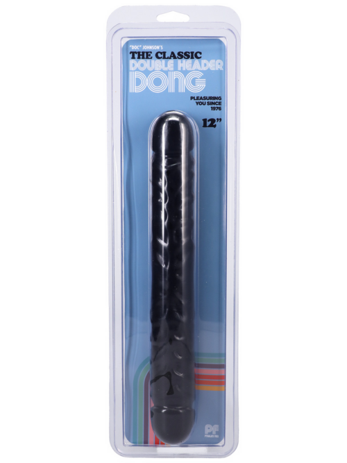 Jr. Veined Double Header – Dildo met Dubbele Einden – 12 / 30 cm