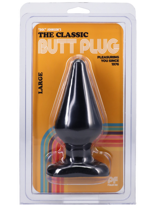 Klassieke Butt Plug – Groot – Zwart