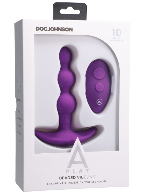 Beaded Vibe – Siliconen Anale Plug met Afstandsbediening