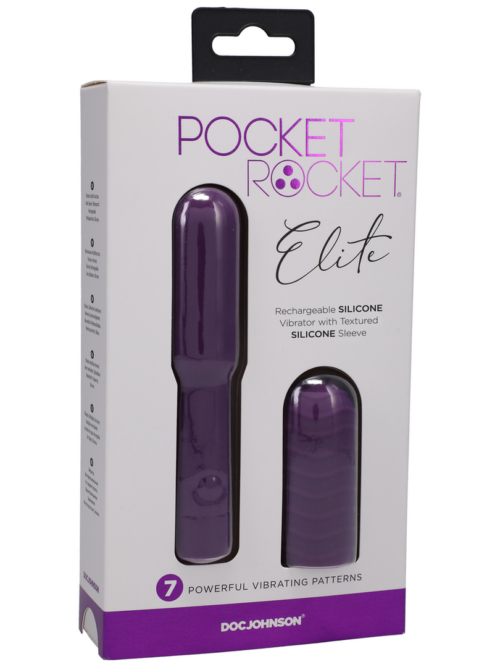 Elite – Mini Vibrator met verwisselbare opzetstuk – 4 / 10 cm