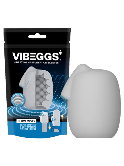 VIBEGGS – Blow Misty – Vibrerende Masturbatie Sleeve – Wit