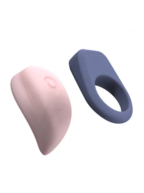 LUXUS – Luxus – Interactieve seksspeeltjes voor koppels, bestuurbaar via app – roze/blauw