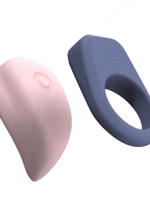LUXUS – Luxus – Interactieve seksspeeltjes voor koppels, bestuurbaar via app – roze/blauw
