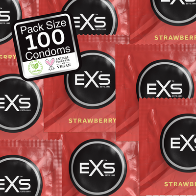 EXS Aardbei – Condooms – 100 Stuks