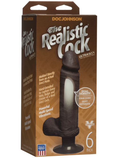 Vibrerende ULTRASKYN Dildo – 6 / 15 cm