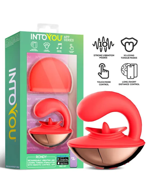 IY – Rondy – Clirotal Vibrator & Lik Tong met App – Rood