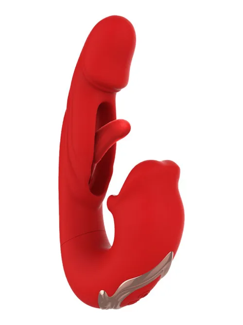 IY – Mouty – Biting & Flipping Rabbit Vibrator met App – Rood