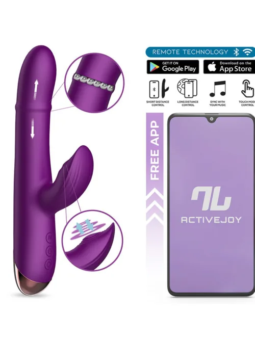IY – Sendel – Rabbit Vibrator met kralenring en app – Paars