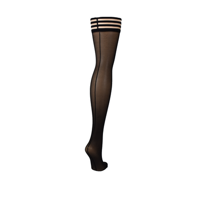 Lois – Thigh High – B – Zwart