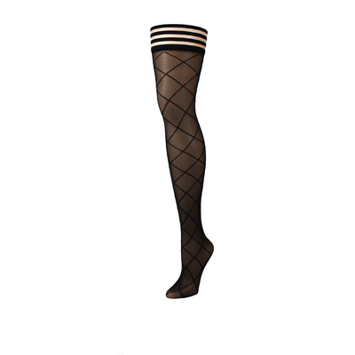 Anna – Thigh High – A – Zwart