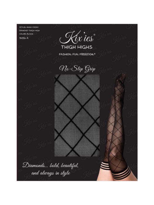 Anna – Thigh High – A – Zwart