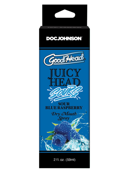 Juicy Head – Dry Mouth Spray – Sour Blue Raspberry – 2 fl oz / 60 ml