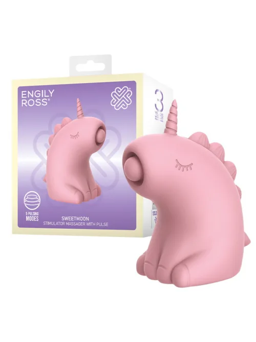 ER – Sweetmoon Unicorn – Massager met Pulse – Zachtroze