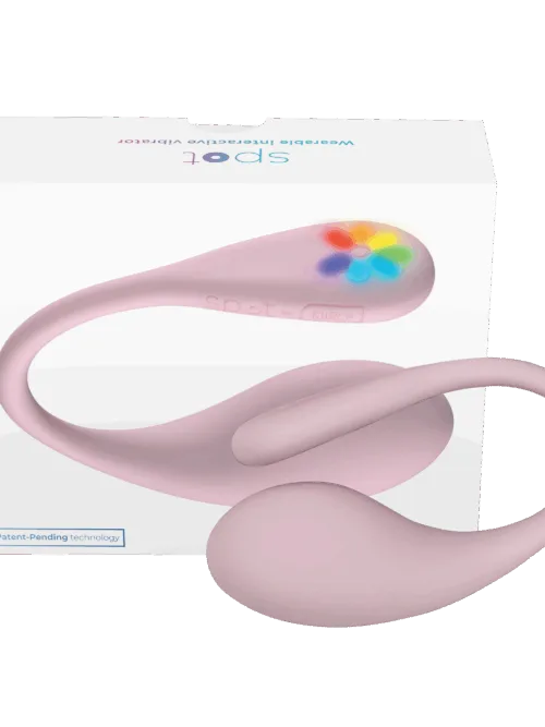 KIIROO- Spot – Draagbare Interactieve Ei-vibrator – Kiss Me Pink