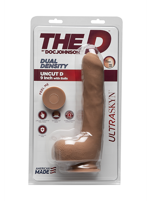 Uncut D – Realistic ULTRASKYN Dildo met Ballen – 9 / 22 cm
