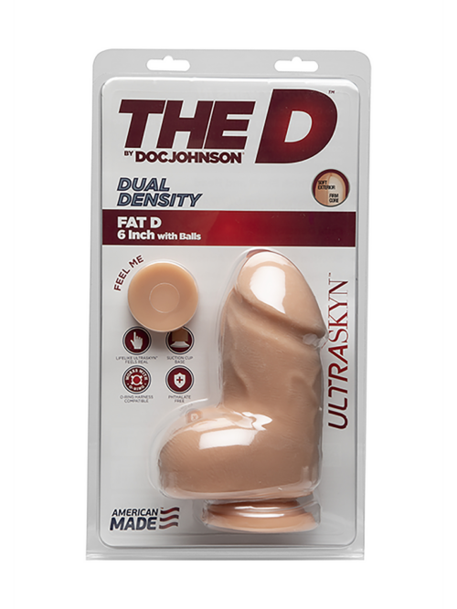 Fat D – Realistic ULTRASKYN Dildo met Ballen – 6 / 15 cm