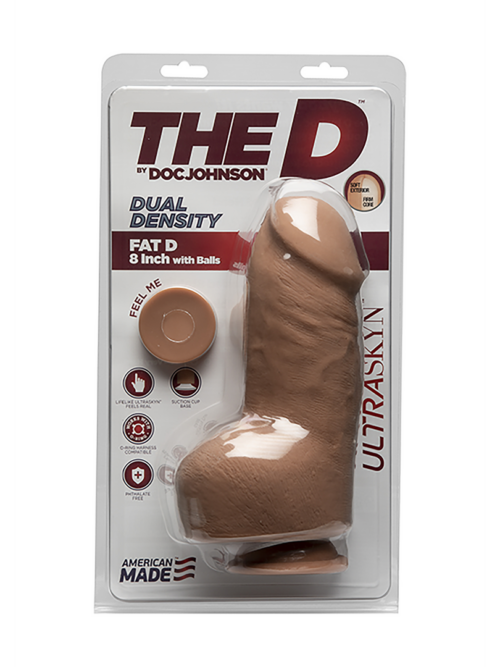 Vet D – Realistic ULTRASKYN Dildo met Ballen – 8 / 20 cm