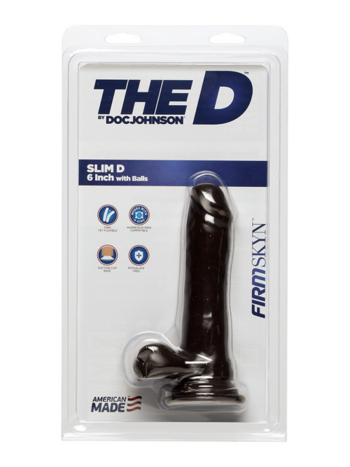 Slim D – Realistic FIRMSKYN Dildo met Ballen – 6 / 15 cm