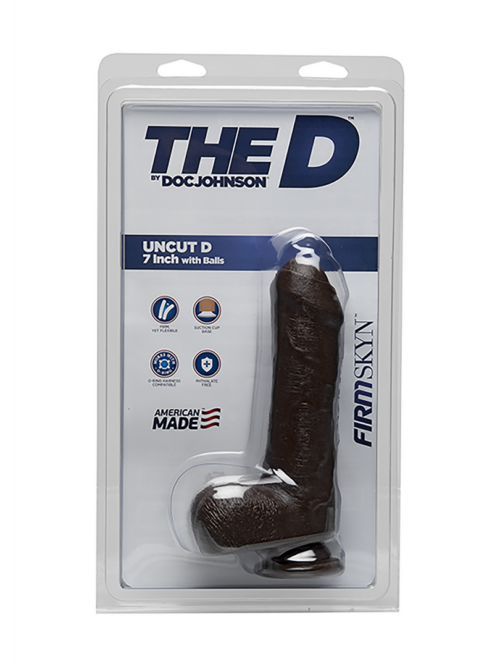 Uncut D – Realistic FIRMSKYN Dildo met Balls – 7 / 18 cm