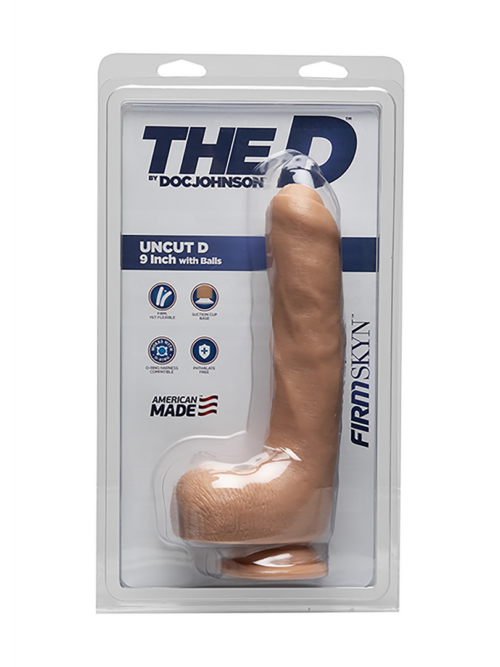 Uncut D – Realistic FIRMSKYN Dildo met ballen – 9 / 22 cm