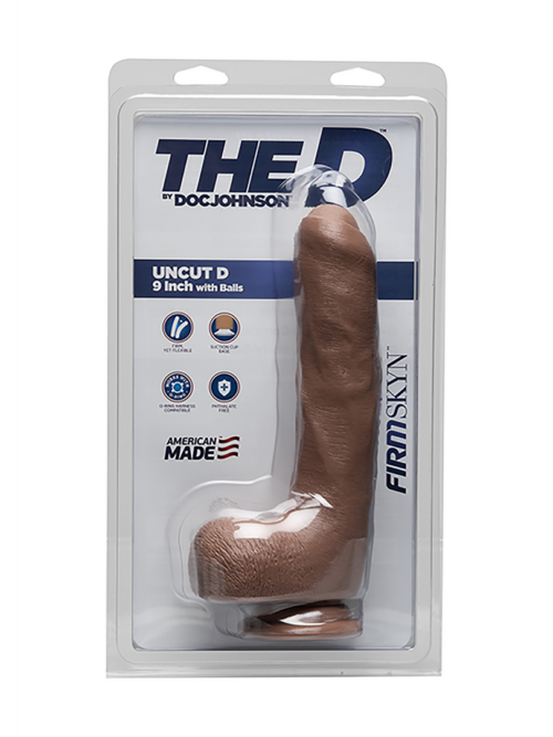 Uncut D – Realistic FIRMSKYN Dildo met Ballen – 9 / 22 cm