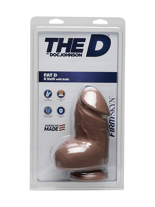Fat D – Realistic FIRMSKYN Dildo met Ballen – 6 / 15 cm
