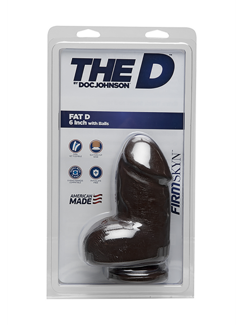 Fat D – Realistic FIRMSKYN Dildo met Ballen – 6 / 15 cm