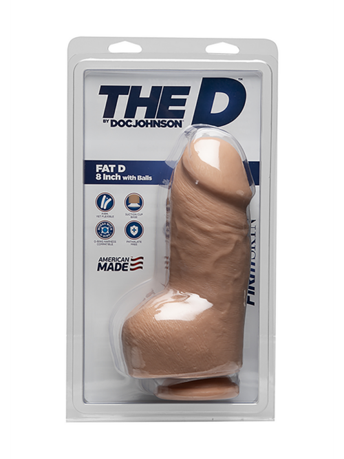 Fat D – Realistic FIRMSKYN Dildo met Ballen – 8 / 20 cm