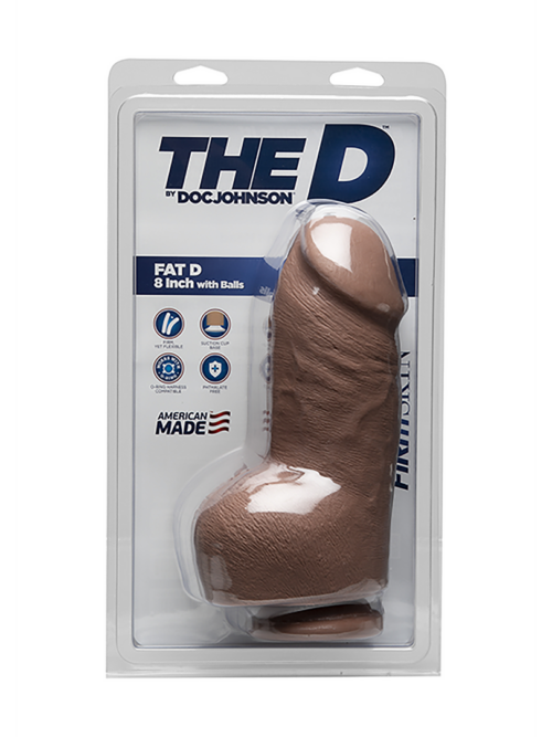 Fat D – Realistic FIRMSKYN Dildo met Ballen – 8 / 20 cm
