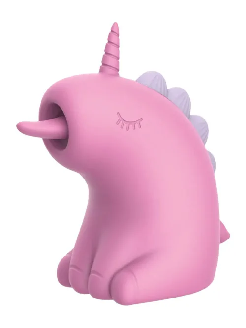 ER – Cupcake Unicorn – 360° Roterende Tong Massage – Roze