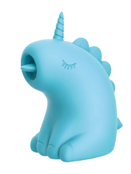 ER – Snowflake Unicorn – Massager met Likkende Tong – Blauw