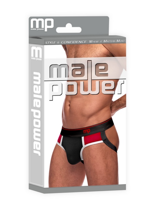 Panel Jock – L/XL – Zwart/Rood
