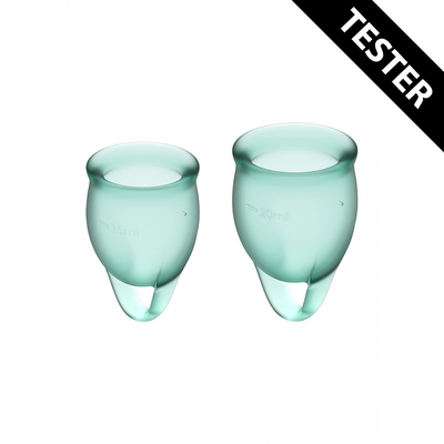 Feel Confident Menstrual Cup – Donkergroen – Tester